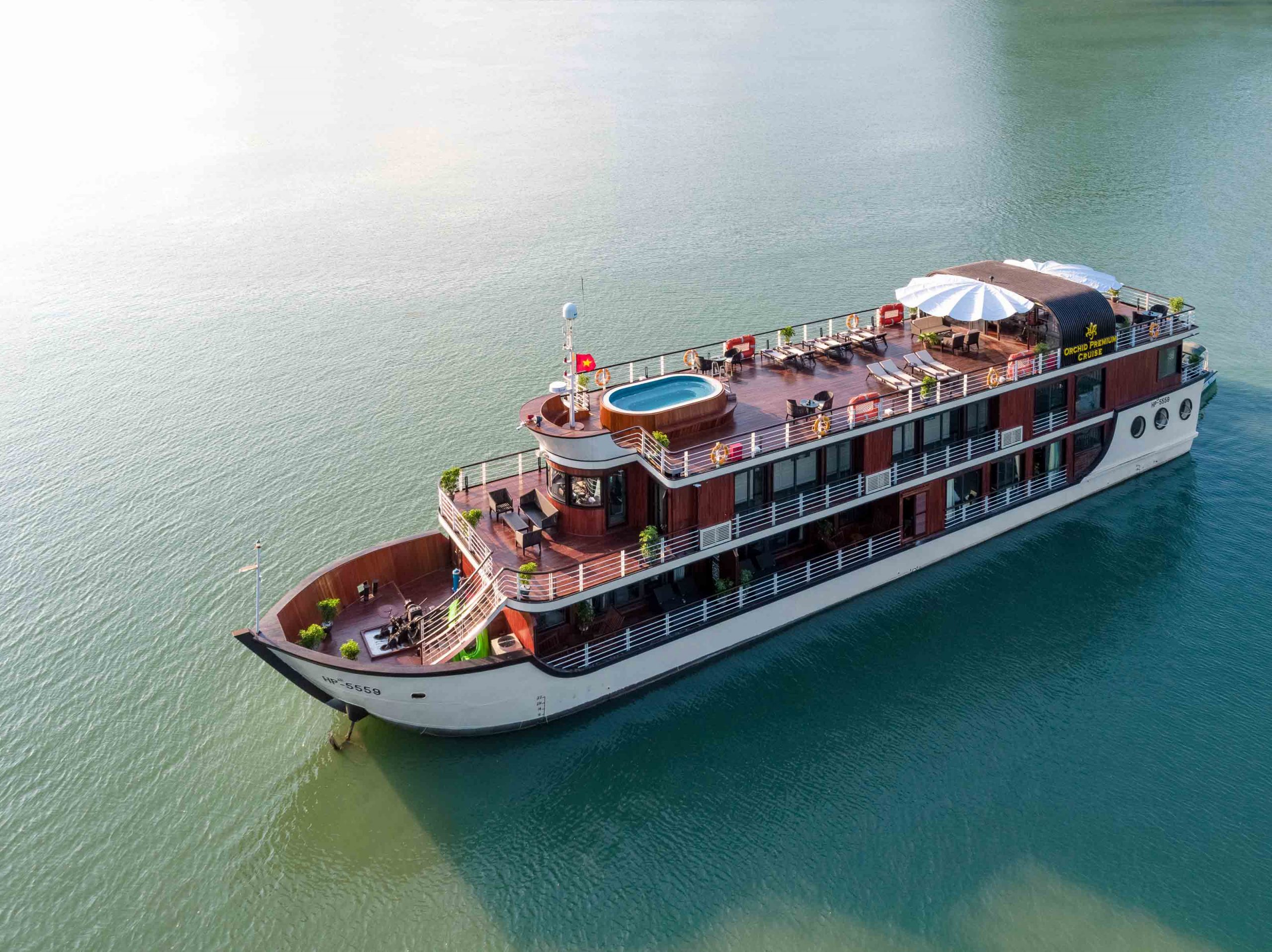 Compare Premium Halong bay Cruises Like Orchid & Halong Catamaran 4 Halong bay day cruise - Orchid Premium Day Cruise
