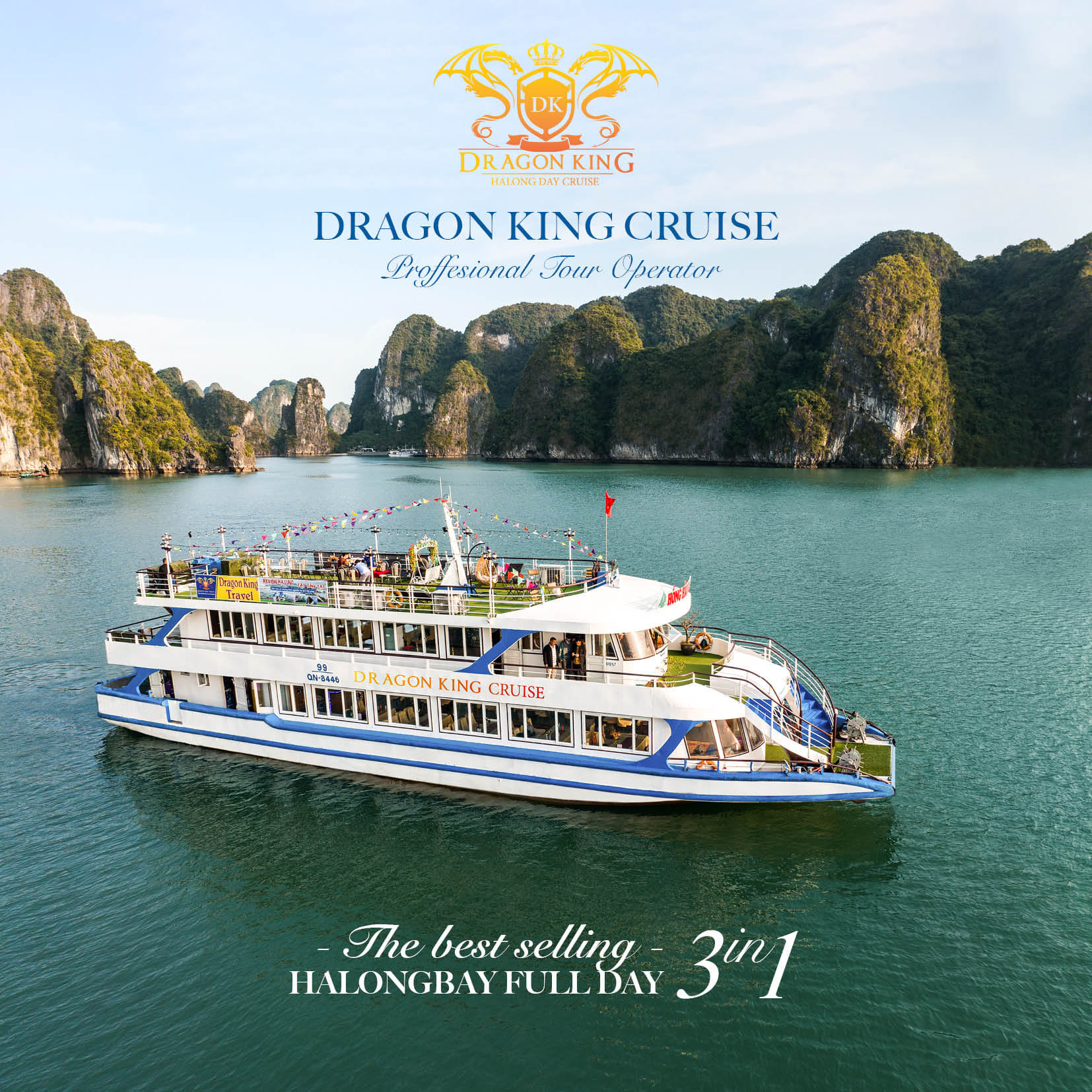 Dragon King Cruise with Traditional Activities: A Cultural Halong Bay Day Trip 2 Du thuyền ngày trên Vịnh Hạ Long