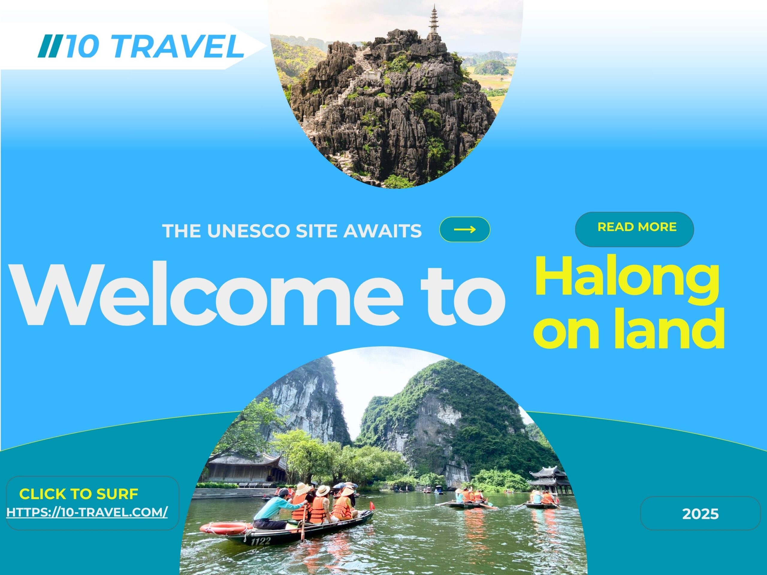 Ninh Binh - Halong on land