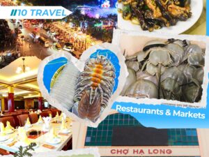 Halong restaurant and market