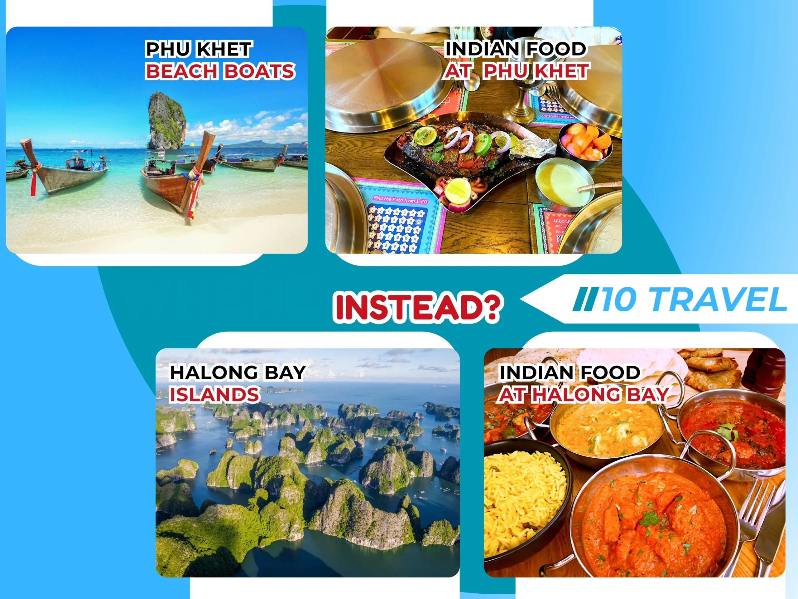 Halong bay, Vietnam vs Phu Khe, ThaiLand