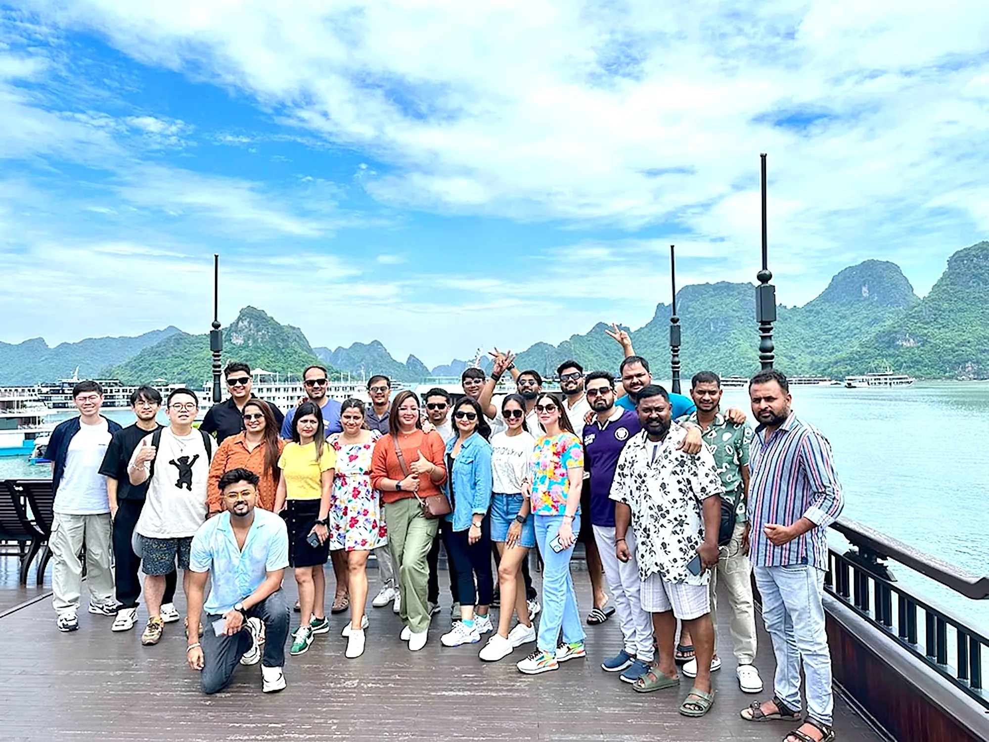 Indian group travelers