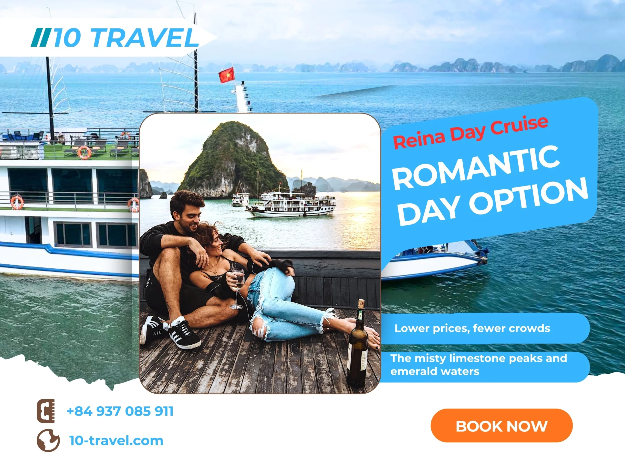 Is Reina Cruise a Romantic Day Option? Discover Why It’s Perfect for Couples in Halong Bay 1 Is Reina Cruise a Romantic Day Option? Discover Why It’s Perfect for Couples in Halong Bay