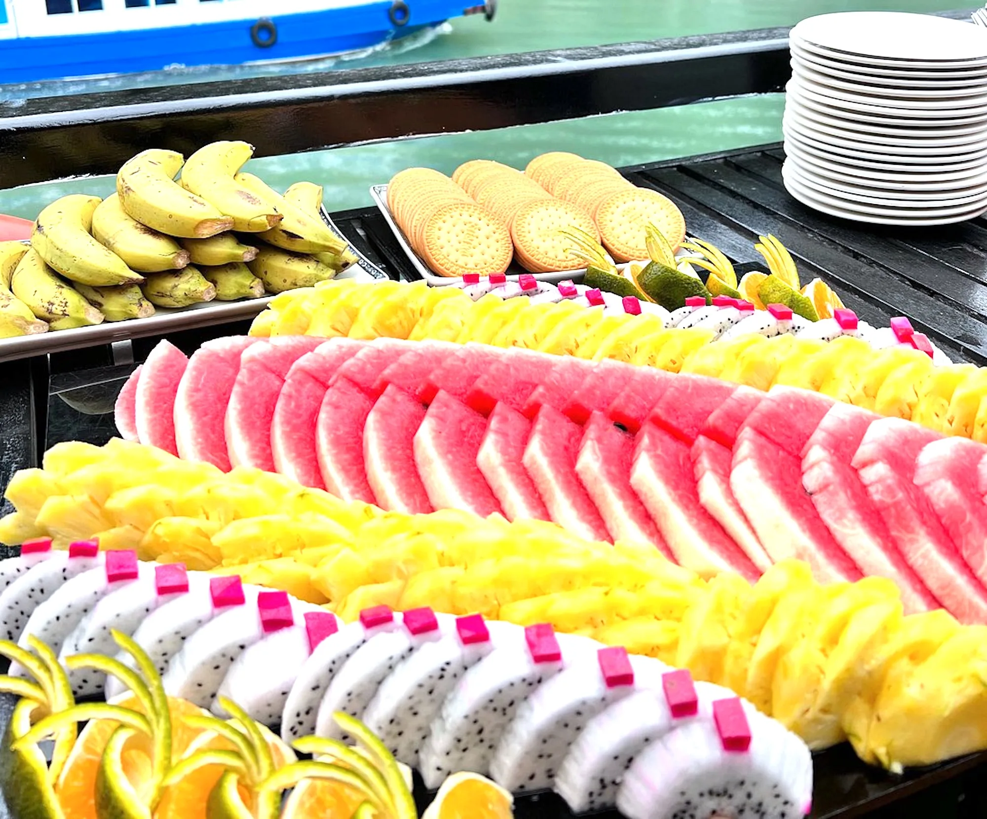 Serenity Luxury Day Cruise food