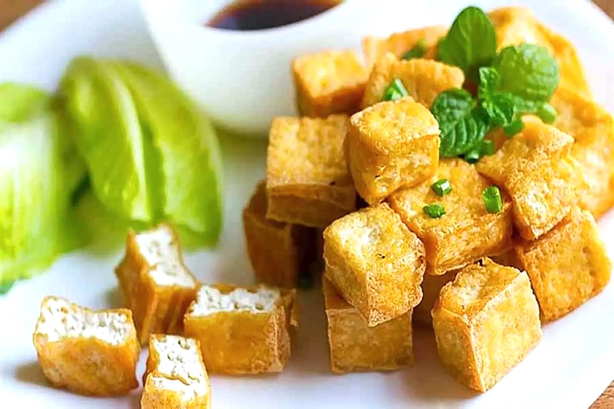 Stir-fried tofu with vegetables